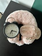 Slaap set met wekker, (reis)kussen en slaapmasker, Ophalen of Verzenden, Nieuw, Analoog, Wekker of Tafelklok