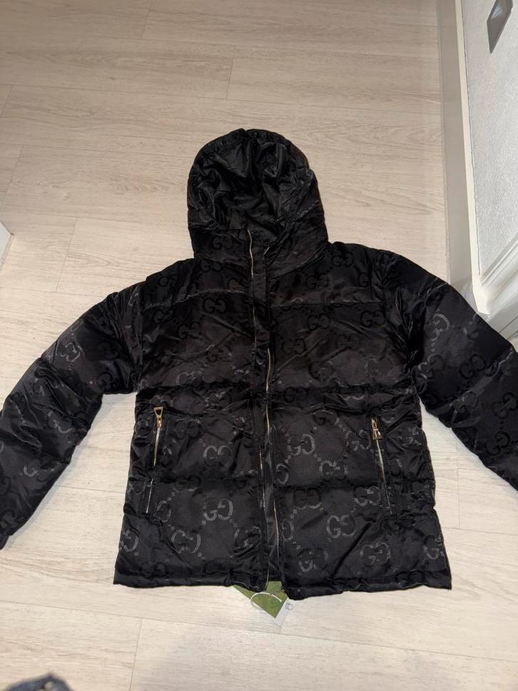 Gucci Puffer Jacket - Jumbo GG Canvas, Kleding | Heren, Jassen | Winter, Nieuw, Zwart, Ophalen