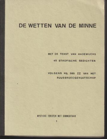 De wetten van de minne; Hadewijch      beschikbaar voor biedingen