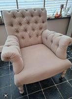 fauteuil met knopen, Huis en Inrichting, Ophalen, 75 tot 100 cm, 75 tot 100 cm, Landelijk