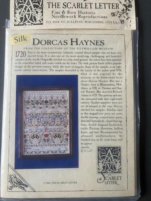 Borduurpakket the scarletletter Dorcas Haynes zijde compleet, Hobby en Vrije tijd, Borduren en Borduurmachines, Nieuw, Borduurpakket