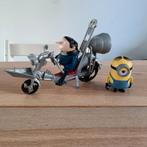 Minions Film Momenten - Gru op Motor & Minion Figuur, Overige merken, Overige materialen, Gebruikt, Ophalen of Verzenden