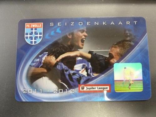 Seizoenkaart FC Zwolle 11-12 Spelershome, Verzamelen, Sportartikelen en Voetbal, Zo goed als nieuw, Overige typen, Overige binnenlandse clubs