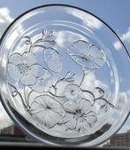 Glazen schaal met bloemen-afbeelding, Ophalen of Verzenden