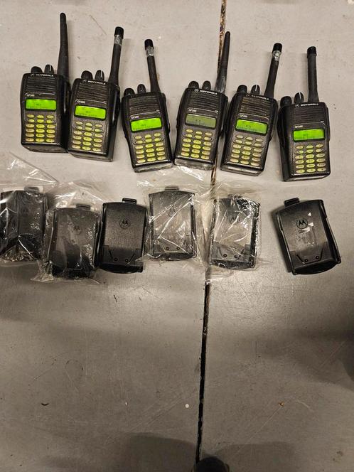 6x Motorola GP388 UHF portofoons, Telecommunicatie, Portofoons en Walkie-talkies, Gebruikt, Ophalen