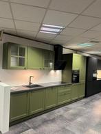 Prachtige olijfgroene MDF gelakte keuken NIEUW !!, Huis en Inrichting, Keuken | Complete keukens, Ophalen, Nieuw, Enkelwandige keuken