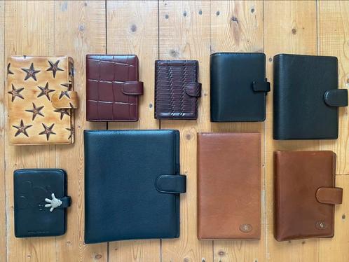 Agenda Succes Filofax Leer Zwart Starfush Snake en Crocodil, Diversen, Agenda's, Zo goed als nieuw, Ophalen