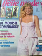 Neue mode juli nr. 7 / 1989 ,de mooiste zomermode, Hobby en Vrije tijd, Kledingpatronen, Verzenden, Zo goed als nieuw, Vrouw, Overige merken