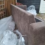 Bruine 3-zits bank, Huis en Inrichting, Banken | Bankstellen, Ophalen of Verzenden, Gebruikt, 75 tot 100 cm, Stof
