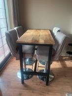 Bartafel met luxe barstoelen set, Ophalen, In hoogte verstelbaar, Gebruikt