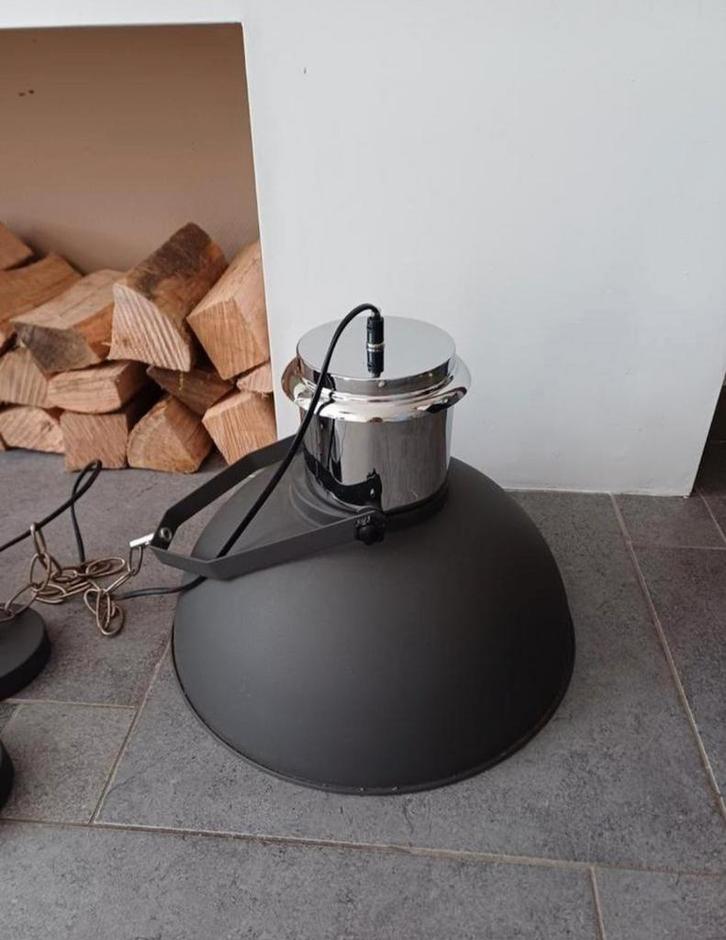 Industriële Hanglamp XXL, Huis en Inrichting, Lampen | Hanglampen, Zo goed als nieuw, Minder dan 50 cm, Metaal, Ophalen of Verzenden