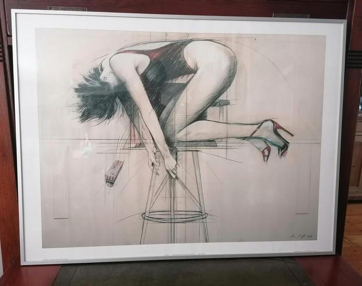 Schilderij vrouw op kruk
Stephen scheffer
60 x 80 cm, Antiek en Kunst, Kunst | Tekeningen en Foto's, Ophalen