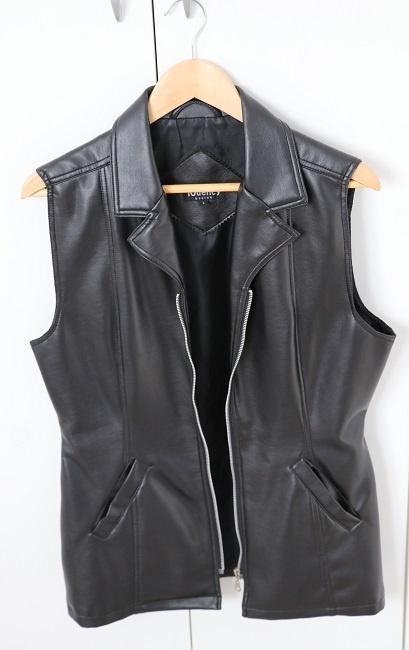 10dency basics zwart dames gilet, lederlook, maat L, taille, Kleding | Dames, Bodywarmers, Zo goed als nieuw, Maat 42/44 (L), Zwart