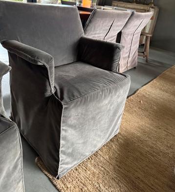 6 Enorm comfort! Design Fauteuils Velvet Topkwaliteit Hoffz beschikbaar voor biedingen