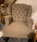 Fauteuil met capiton, Ophalen, Minder dan 75 cm, Zo goed als nieuw, Stof