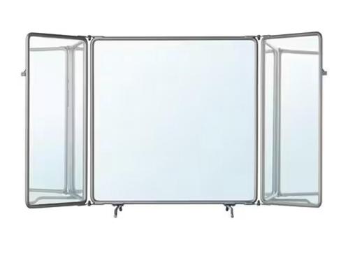Drieluikspiegel, Huis en Inrichting, Woonaccessoires | Spiegels, Zo goed als nieuw, 75 tot 100 cm, Minder dan 100 cm, Rechthoekig