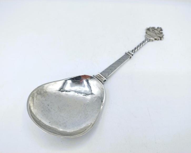 Zilveren gelegenheidslepel, pseudokeuren, 19e eeuws, Antiek en Kunst, Antiek | Goud en Zilver, Zilver, Verzenden