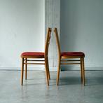 Vintage Tatra Stoelen, Jaren '70, Huis en Inrichting, Stoelen, Ophalen, Gebruikt, Twee, Bruin