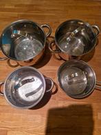 Pannenset 15 euro, Huis en Inrichting, Keuken | Potten en Pannen, Ophalen, Gebruikt, Rvs, Pannenset