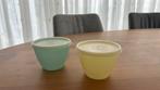 Vintage Tupperware bewaarpotjes koelkast, Ophalen of Verzenden, Zo goed als nieuw, Blauw, Bak of Kom