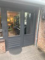 Dubbele Buitendeuren, Doe-het-zelf en Verbouw, Ophalen, 120 cm of meer, 200 tot 215 cm, Glas