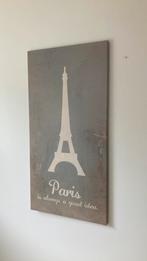 Wanddecoratie doek Parijs Eiffeltoren, Huis en Inrichting, Woonaccessoires | Schilderijen, Tekeningen en Foto's, 125 cm of meer