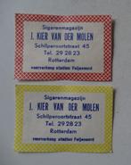 Sigarenmagazijn   J.KIER VAN DER MOLEN    ROTTERDAM, Verzenden, Zo goed als nieuw, Luciferdoosjes of -merken