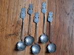 5 zilveren lepeltjes Indonesië, Antiek en Kunst, Ophalen of Verzenden