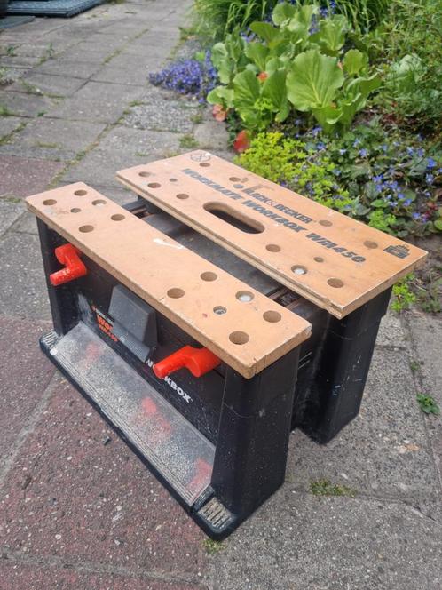 Workmate werkbank gereedschapskoffer Black en Decker WM 450, Doe-het-zelf en Verbouw, Werkbanken, Zo goed als nieuw, Minder dan 70 cm
