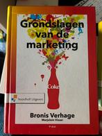 Grondslagen van de marketing 9e druk - Bronis Verhage, Boeken, Ophalen of Verzenden, Zo goed als nieuw, Economie en Marketing