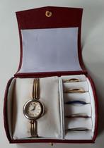 Dames horloge met verwisselbare ringen, Overige merken, Staal, Gebruikt, Staal