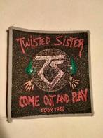 Twisted Sister come out and play tour 1986 vintage patch, Ophalen of Verzenden, Nieuw, Kleding
