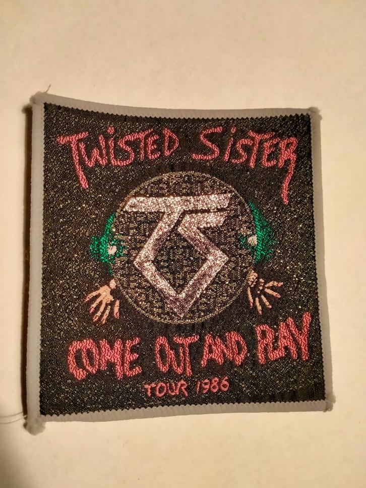 Twisted Sister come out and play tour 1986 vintage patch, Verzamelen, Muziek, Artiesten en Beroemdheden, Nieuw, Kleding, Ophalen of Verzenden