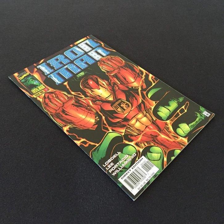 Iron Man Vol.2 #1 B (1996) NM- (9.2), Boeken, Strips | Comics, Nieuw, Eén comic, Amerika, Ophalen of Verzenden