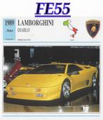 Fe55 autokaart lamborghini diablo ( 1989), Ophalen of Verzenden, Zo goed als nieuw, Auto's