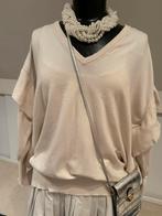 Trui met Ruches Zara, Kleding | Dames, Truien en Vesten, Ophalen of Verzenden, Zo goed als nieuw, Maat 38/40 (M), Zwart