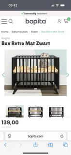 Bopita Retro Box - Mat Zwart, Kinderen en Baby's, Boxen, Ophalen, Gebruikt, Vierkant, In hoogte verstelbaar