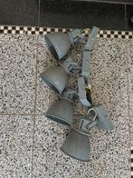 Set van 4 wandlampen, Ophalen of Verzenden, Gebruikt, Metaal