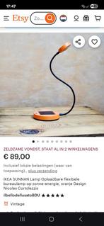 Ikea  lamp oranje led op zonne-energie, Huis en Inrichting, Ophalen of Verzenden, Zo goed als nieuw, Minder dan 50 cm