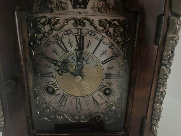 Wuba Warmink Tafelklok met Maanaanduiding, Antiek en Kunst, Antiek | Klokken, Ophalen