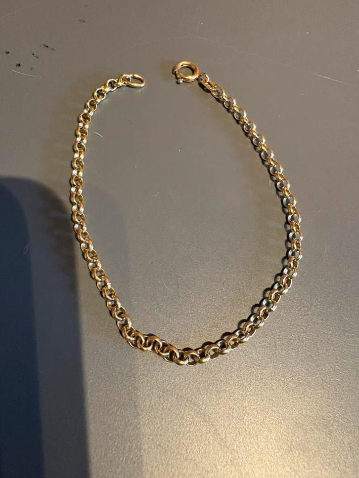 Vergulde armband Delphi,sieraden – vintage schakelarmband, Sieraden, Tassen en Uiterlijk, Armbanden, Overige materialen, Goud