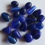 Antiek blauwe lampwork glas kralen mix 10-15 mm meerdere, Nieuw, Kraal, Verzenden