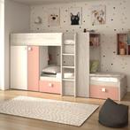 Maxim Multifunctioneel Stapelbed - 90x200 - Oudroze, Ophalen of Verzenden, Nieuw