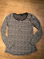 Maison Scotch Trui Maat S Zwart Wit Print, Zwart, Zo goed als nieuw, Maat 36 (S), Maison Scotch