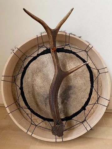 Sjamanendrum, Grote Geitenman 47 cm beschikbaar voor biedingen
