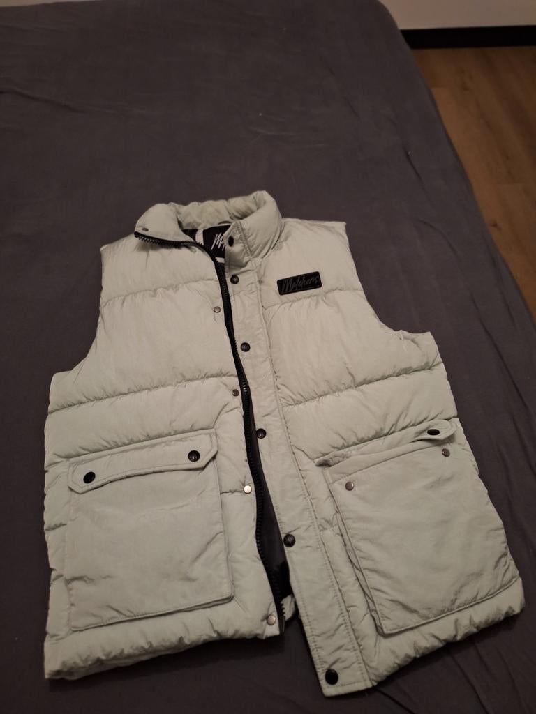 Malelions Bodywarmer Mintgroen Maat L, Kleding | Heren, Bodywarmers, Maat 52/54 (L), Malelions, Ophalen of Verzenden, Zo goed als nieuw