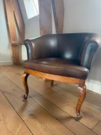2 Leren Fauteuils Nuance Oud-Beijerland, Huis en Inrichting, Fauteuils, Ophalen, Gebruikt, Minder dan 75 cm, Leer