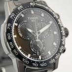 Tissot Supersport Chronograph 45.5 mm – Zwart, Overige merken, Staal, Staal, Verzenden