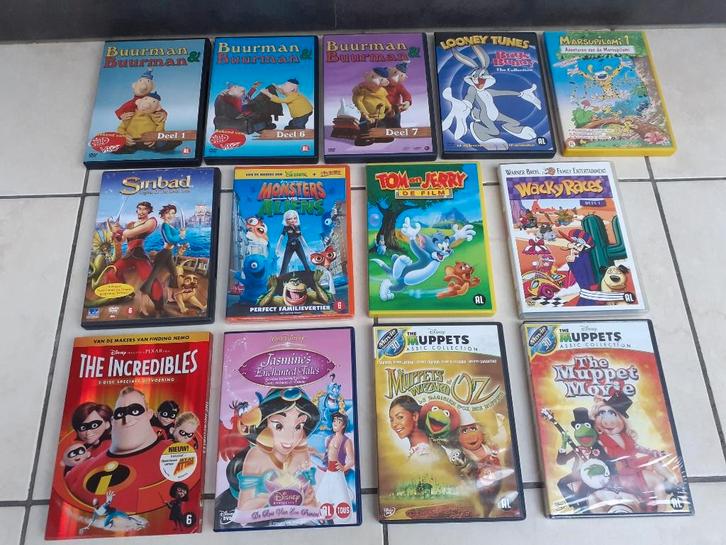 DVD lot, Cd's en Dvd's, Dvd's | Tekenfilms en Animatie, Zo goed als nieuw, Amerikaans, Tekenfilm, Vanaf 16 jaar, Ophalen