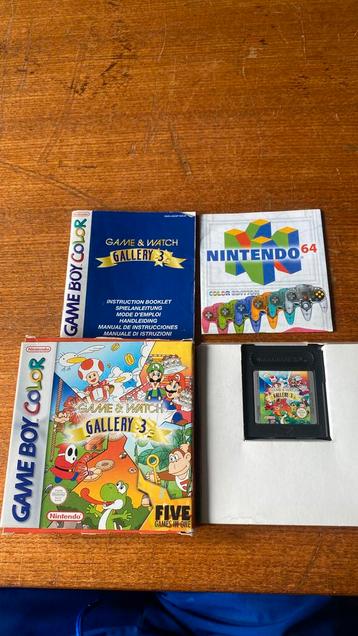 Gameboy Color: Game & Watch Gallery 3 / Compleet beschikbaar voor biedingen